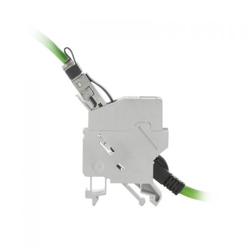 8879050000 DIN Rail Mount Outlet RJ45RJ45 Coupler Cat 6A IP20