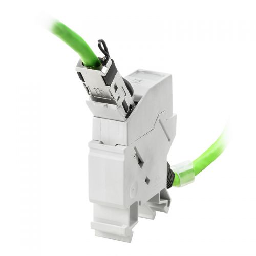 8879050000 DIN Rail Mount Outlet RJ45RJ45 Coupler Cat 6A IP20